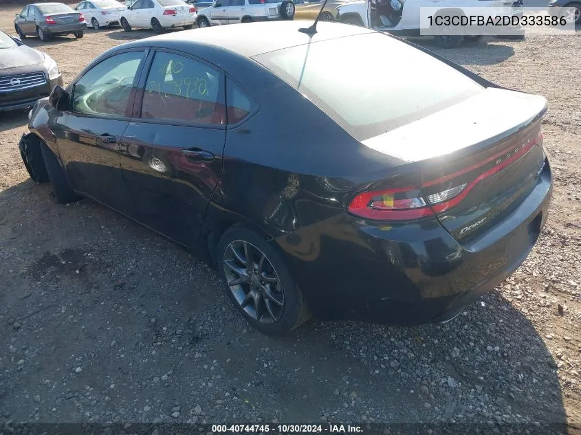 2013 Dodge Dart Sxt VIN: 1C3CDFBA2DD333586 Lot: 40744745