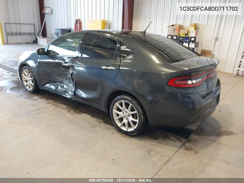 2013 Dodge Dart Limited VIN: 1C3CDFCA8DD711702 Lot: 40756355