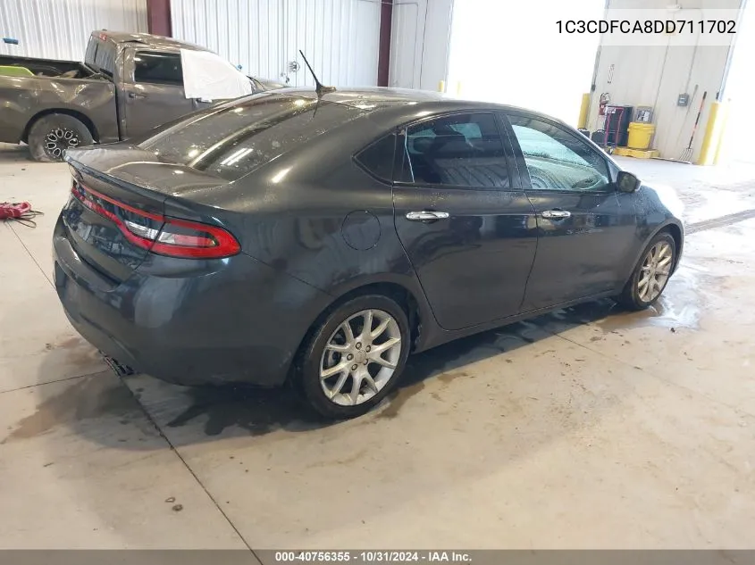 2013 Dodge Dart Limited VIN: 1C3CDFCA8DD711702 Lot: 40756355