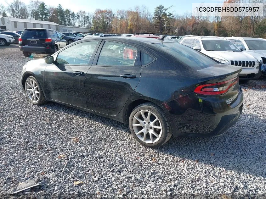 2013 Dodge Dart Sxt VIN: 1C3CDFBH8DD575957 Lot: 40772406