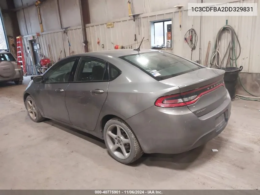 2013 Dodge Dart Sxt VIN: 1C3CDFBA2DD329831 Lot: 40775901