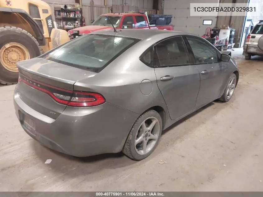 2013 Dodge Dart Sxt VIN: 1C3CDFBA2DD329831 Lot: 40775901