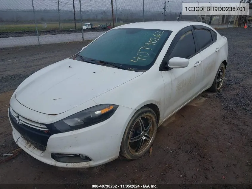 2013 Dodge Dart Rallye VIN: 1C3CDFBH9DD238701 Lot: 40790262