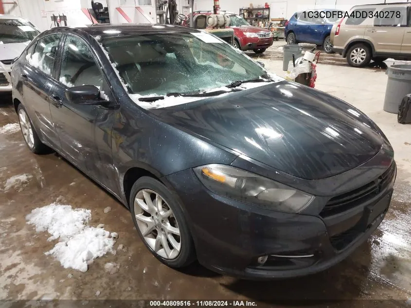 2013 Dodge Dart Sxt VIN: 1C3CDFBA4DD340278 Lot: 40809516