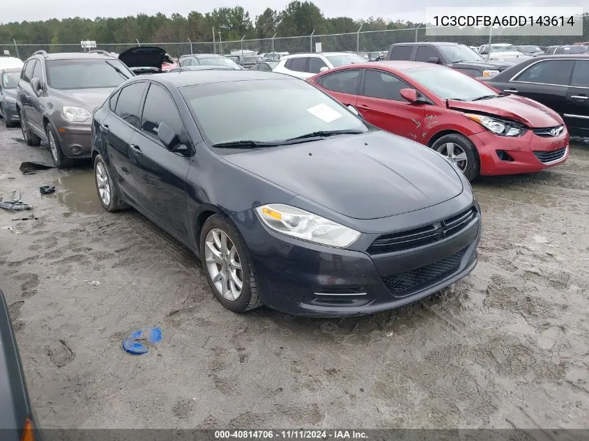 1C3CDFBA6DD143614 2013 Dodge Dart Sxt