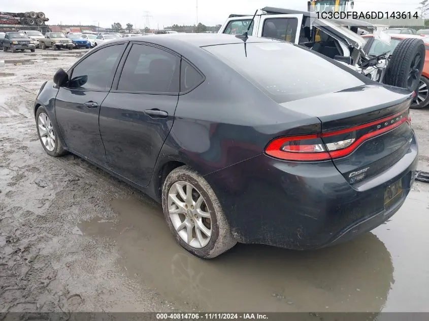 1C3CDFBA6DD143614 2013 Dodge Dart Sxt