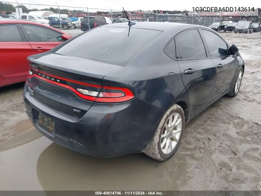 1C3CDFBA6DD143614 2013 Dodge Dart Sxt