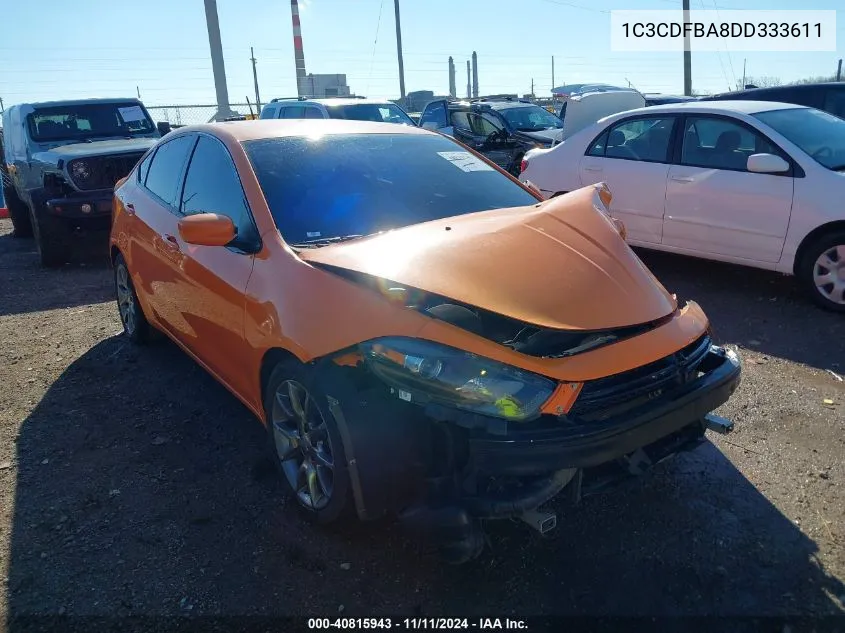 1C3CDFBA8DD333611 2013 Dodge Dart Sxt