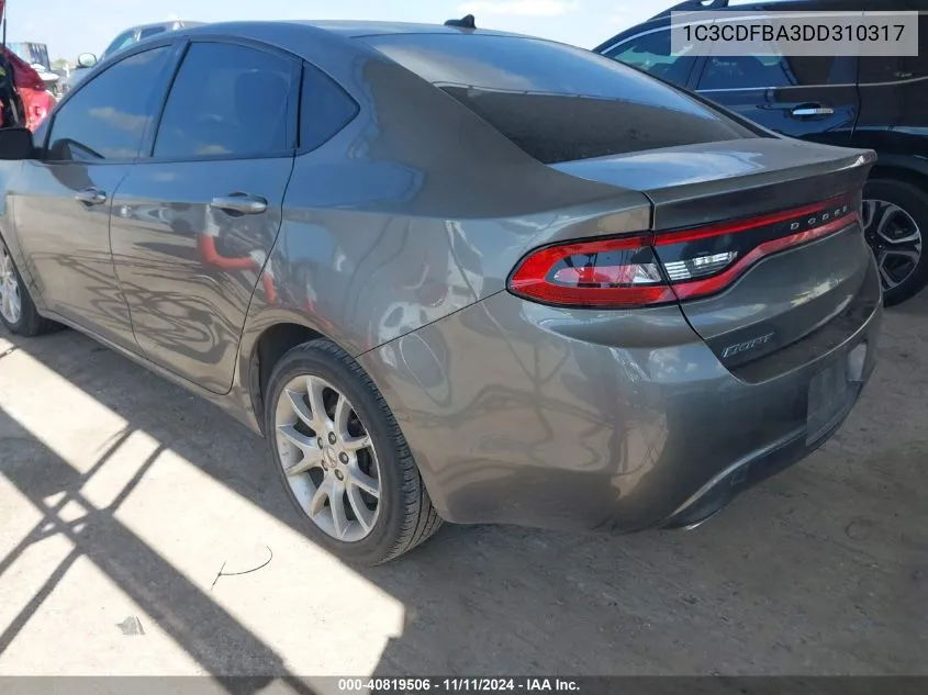 1C3CDFBA3DD310317 2013 Dodge Dart Sxt