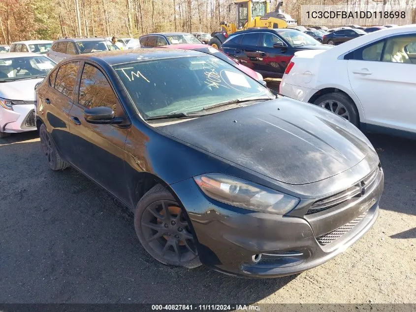 1C3CDFBA1DD118698 2013 Dodge Dart Rallye