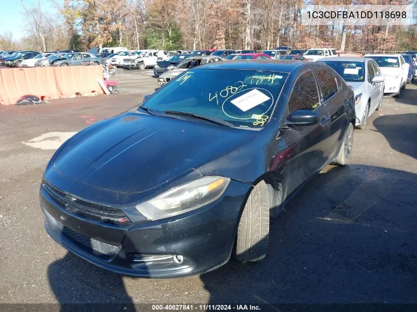 1C3CDFBA1DD118698 2013 Dodge Dart Rallye