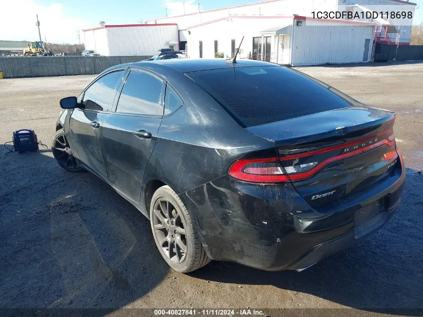 1C3CDFBA1DD118698 2013 Dodge Dart Rallye