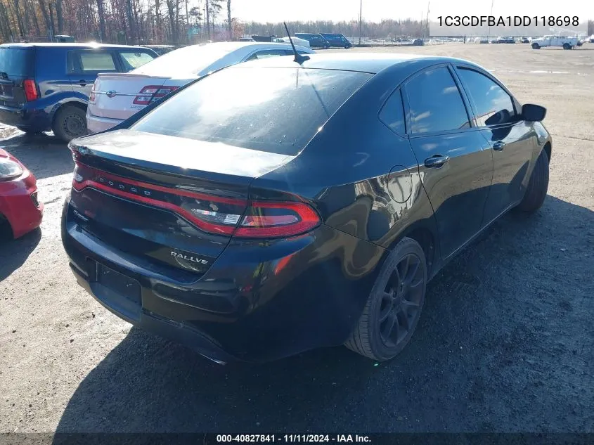 1C3CDFBA1DD118698 2013 Dodge Dart Rallye