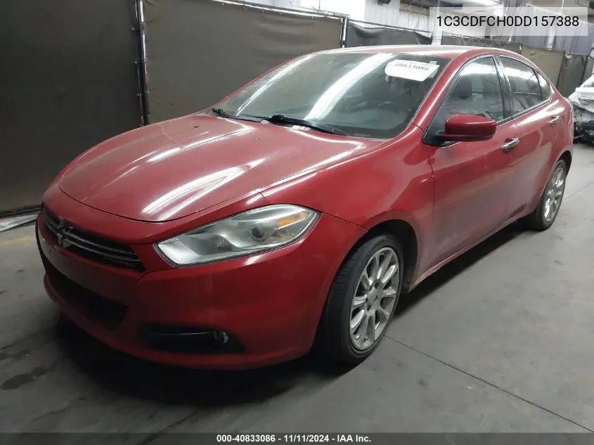 2013 Dodge Dart Limited VIN: 1C3CDFCH0DD157388 Lot: 40833086