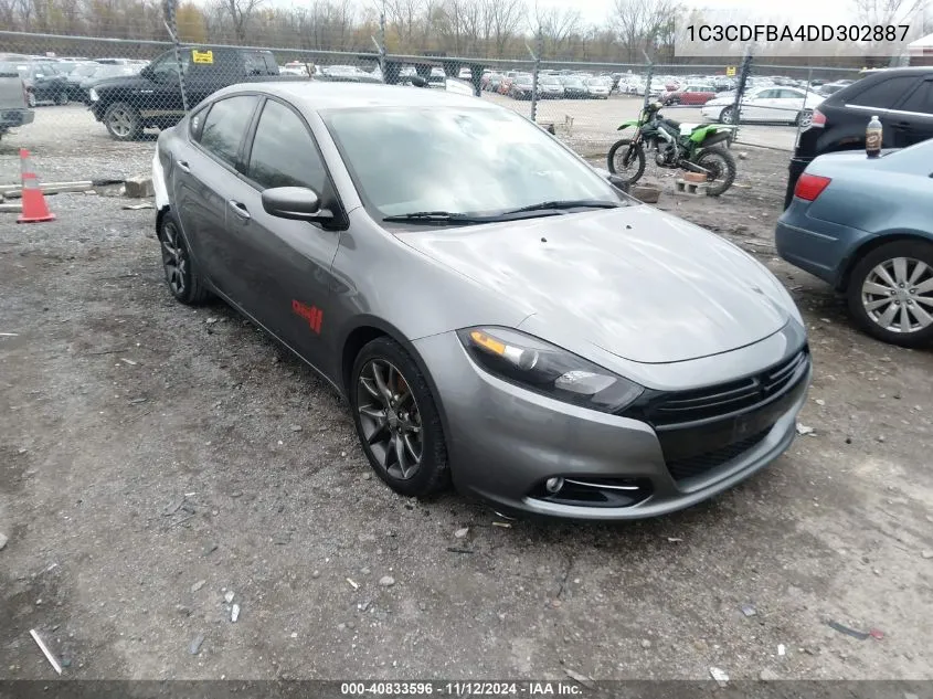 1C3CDFBA4DD302887 2013 Dodge Dart Sxt