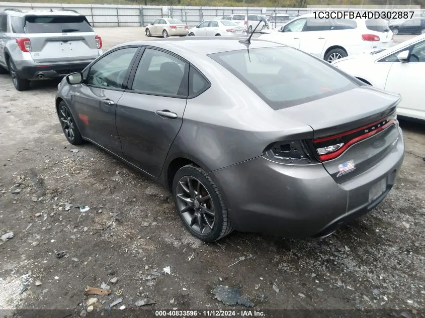 1C3CDFBA4DD302887 2013 Dodge Dart Sxt