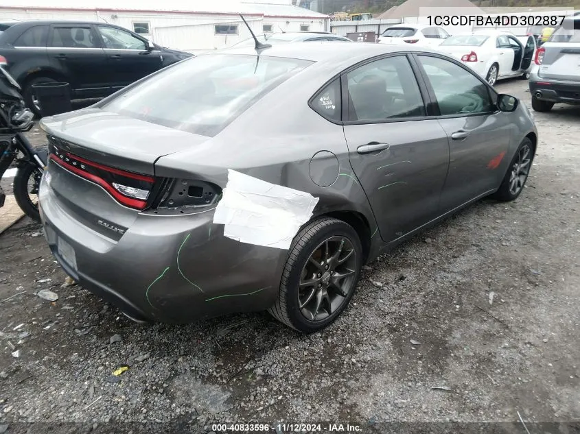 1C3CDFBA4DD302887 2013 Dodge Dart Sxt