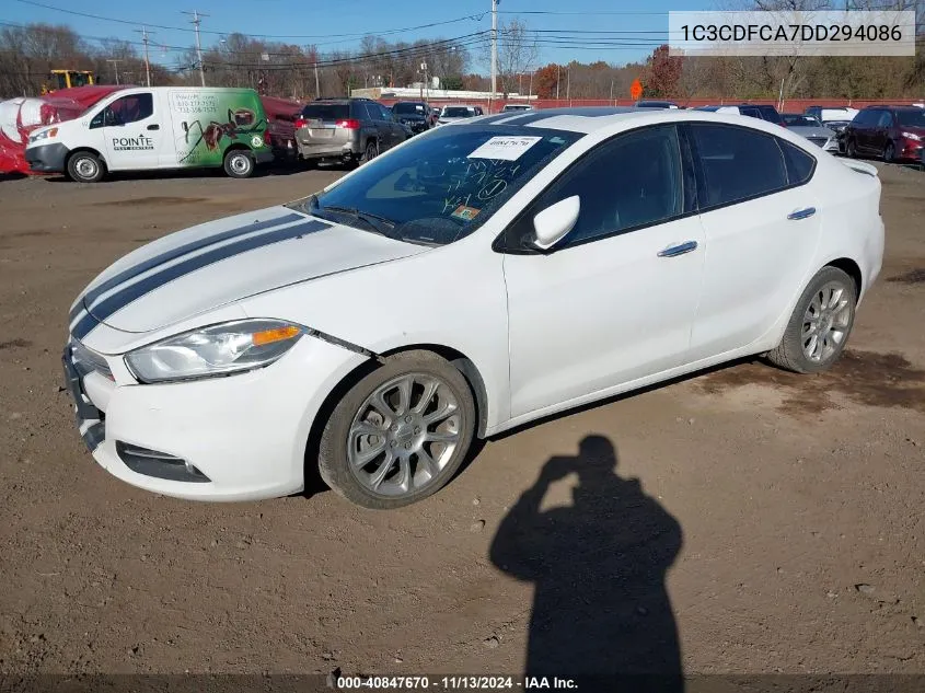 2013 Dodge Dart Limited VIN: 1C3CDFCA7DD294086 Lot: 40847670