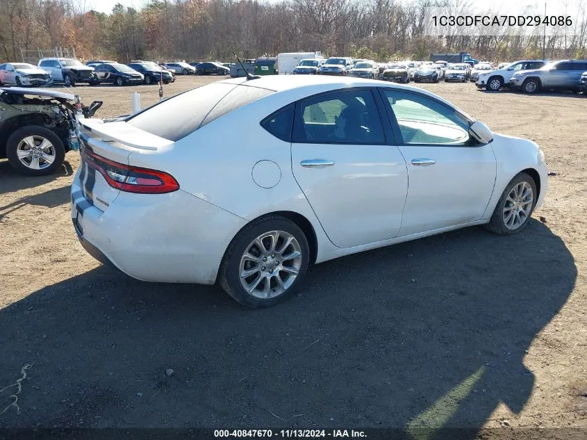 2013 Dodge Dart Limited VIN: 1C3CDFCA7DD294086 Lot: 40847670