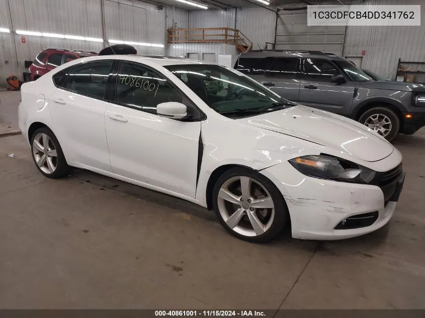 2013 Dodge Dart Gt VIN: 1C3CDFCB4DD341762 Lot: 40861001