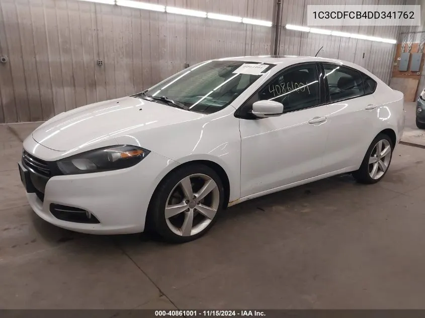 2013 Dodge Dart Gt VIN: 1C3CDFCB4DD341762 Lot: 40861001