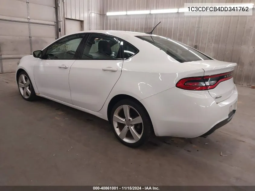 2013 Dodge Dart Gt VIN: 1C3CDFCB4DD341762 Lot: 40861001