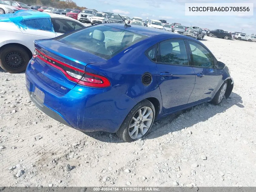 2013 Dodge Dart Sxt VIN: 1C3CDFBA6DD708556 Lot: 40884754