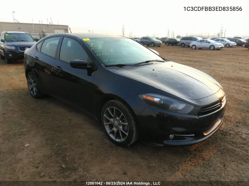 2014 Dodge Dart Sxt VIN: 1C3CDFBB3ED835856 Lot: 12081042