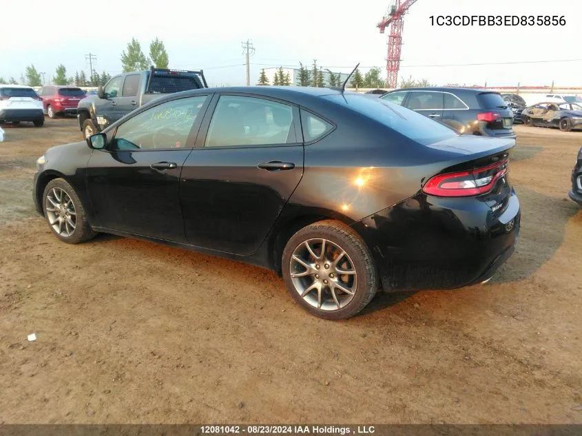 2014 Dodge Dart Sxt VIN: 1C3CDFBB3ED835856 Lot: 12081042