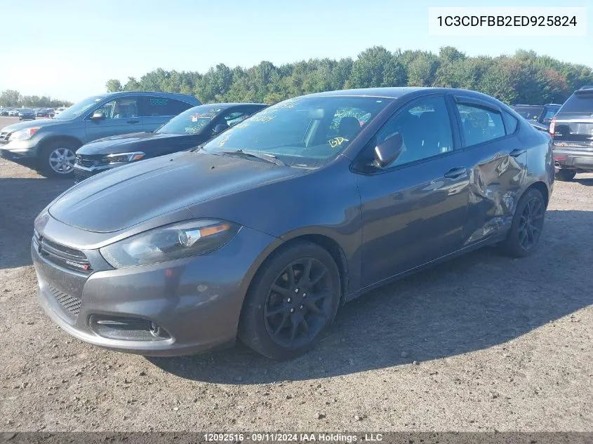 1C3CDFBB2ED925824 2014 Dodge Dart