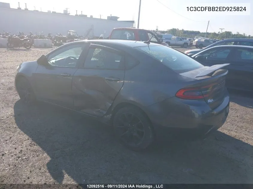 1C3CDFBB2ED925824 2014 Dodge Dart