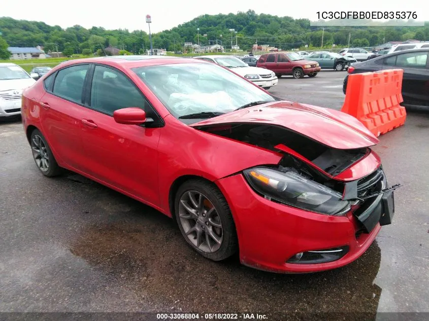 1C3CDFBB0ED835376 2014 Dodge Dart Sxt