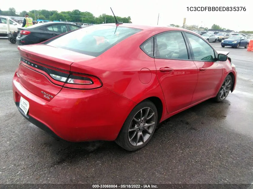 1C3CDFBB0ED835376 2014 Dodge Dart Sxt