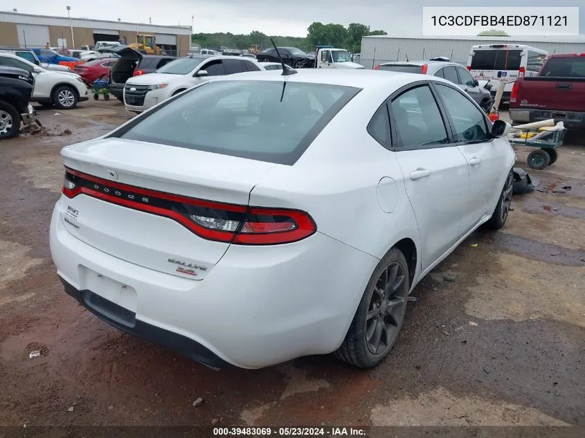 2014 Dodge Dart Sxt VIN: 1C3CDFBB4ED871121 Lot: 39483069