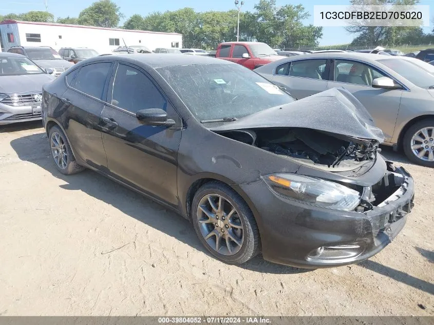 2014 Dodge Dart Sxt VIN: 1C3CDFBB2ED705020 Lot: 39804052