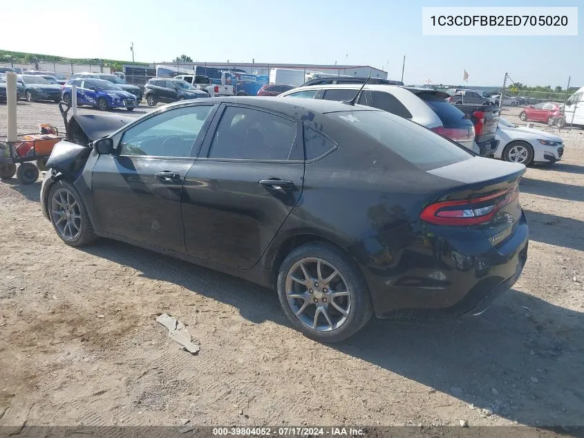 1C3CDFBB2ED705020 2014 Dodge Dart Sxt