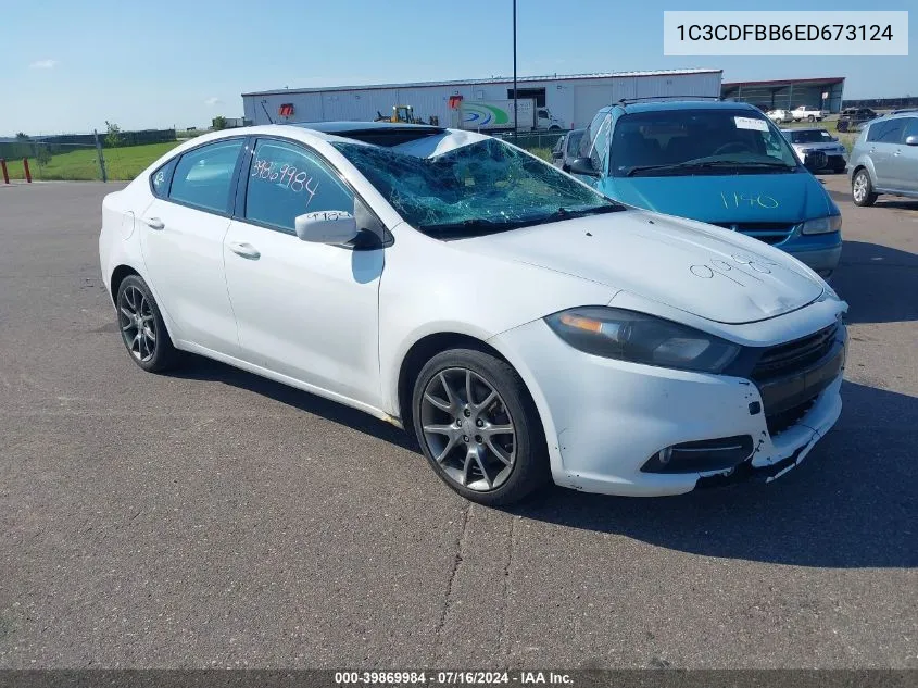 2014 Dodge Dart Sxt VIN: 1C3CDFBB6ED673124 Lot: 39869984