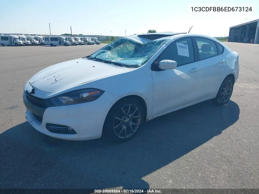 2014 Dodge Dart Sxt VIN: 1C3CDFBB6ED673124 Lot: 39869984