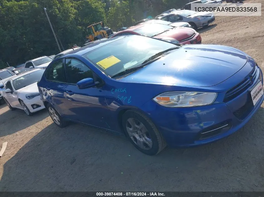 2014 Dodge Dart Se VIN: 1C3CDFAA9ED833568 Lot: 39874408