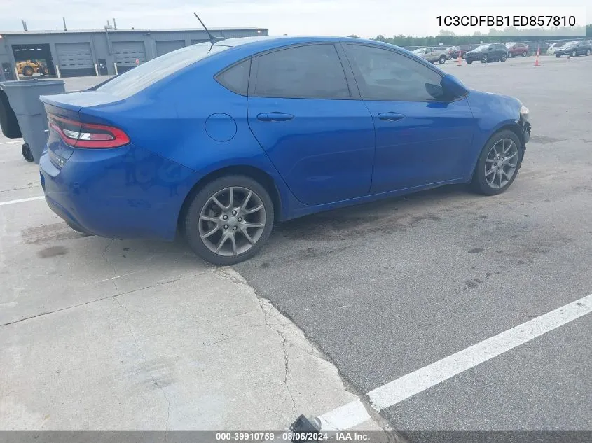 1C3CDFBB1ED857810 2014 Dodge Dart Sxt