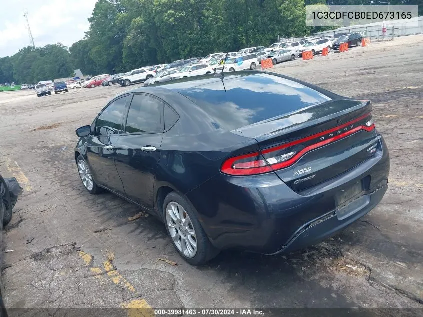 2014 Dodge Dart Limited VIN: 1C3CDFCB0ED673165 Lot: 39981463