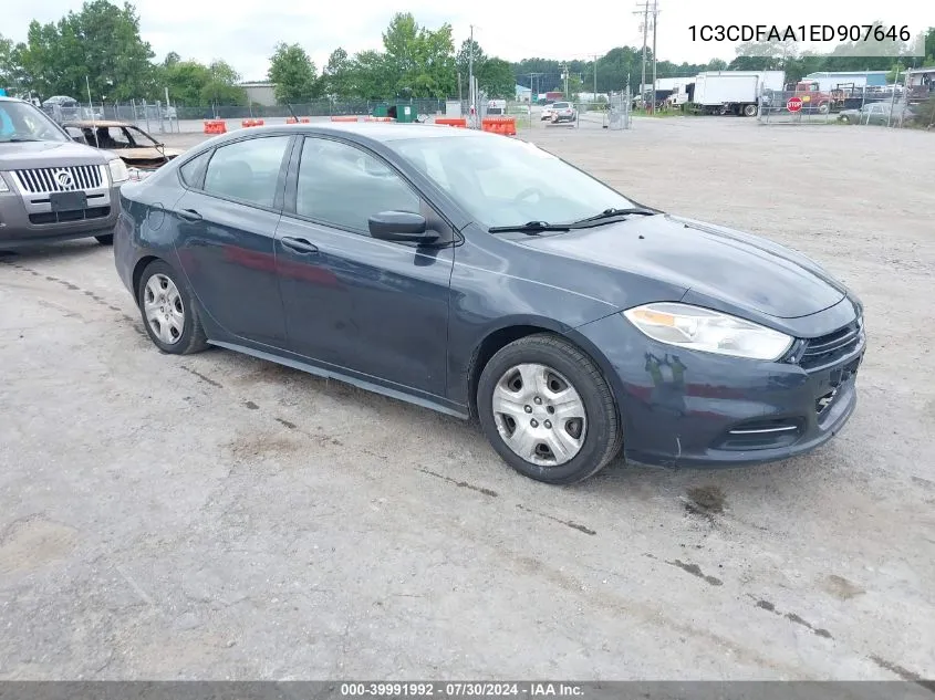 1C3CDFAA1ED907646 2014 Dodge Dart Se