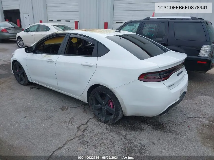 1C3CDFEB6ED878941 2014 Dodge Dart Gt