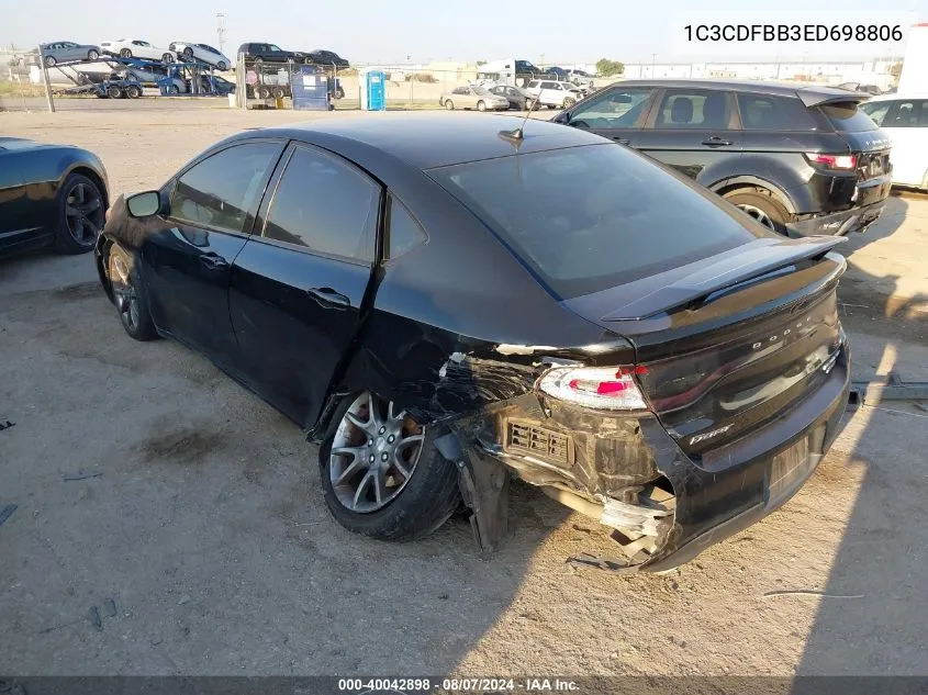 1C3CDFBB3ED698806 2014 Dodge Dart Sxt