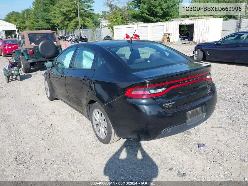 1C3CDFBBXED669996 2014 Dodge Dart Sxt