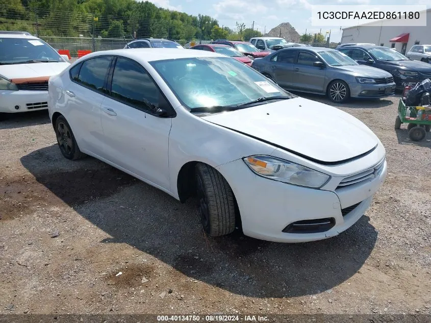 1C3CDFAA2ED861180 2014 Dodge Dart Se