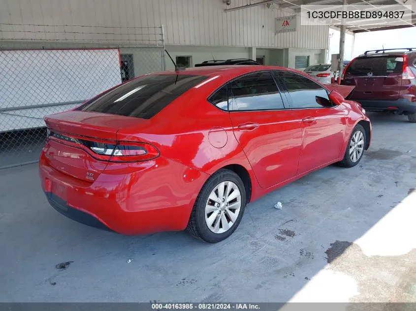 1C3CDFBB8ED894837 2014 Dodge Dart Sxt