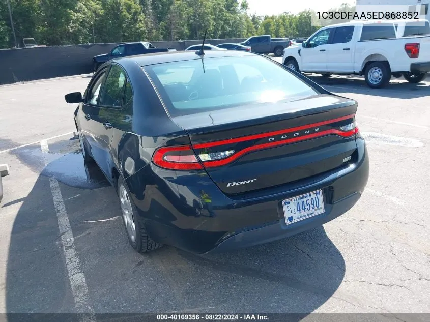 1C3CDFAA5ED868852 2014 Dodge Dart Se