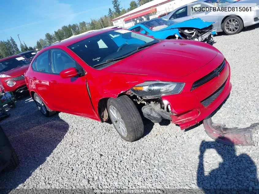 2014 Dodge Dart Sxt VIN: 1C3CDFBA8ED815061 Lot: 40234111