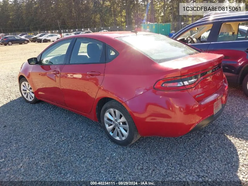 1C3CDFBA8ED815061 2014 Dodge Dart Sxt